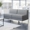 Flash Furniture 2 Piece Gray LeatherSoft Modular Lounge Set ZB-IMAG-MIDCH-2-GY-GG - alternate 1